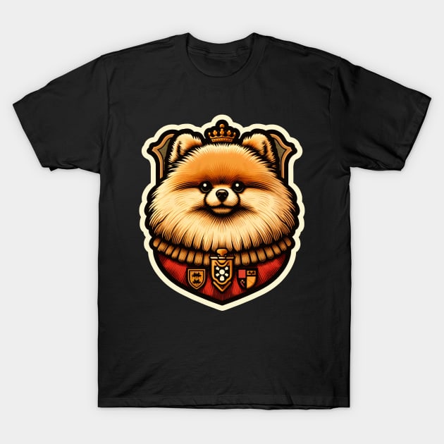 Pomeranian King Queen T-Shirt by k9-tee